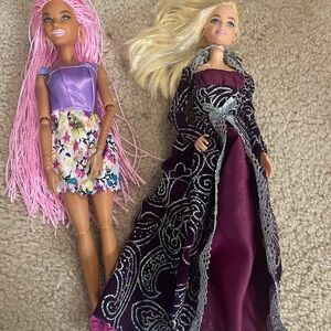 Children wear doll toys